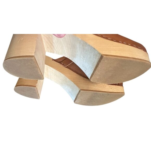 Swedish Hasbeens Classic Slip On Clogs 39 Leather - Picture 9 of 13